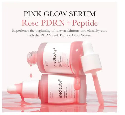 medicube PDRN Pink Peptide Serum, Pink glow serum, Peptide, Niacinamide, Hydrating & Moisturizing & Firming, Uneven Skin Tone, Korean Skincare | 1.01 fl.oz. (1.01 fl.oz., Rose PDRN (Vegan)) Clari.com.pk