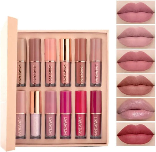 Handaiyan - Kiss-proof Lipstick 12 pcs set Clari