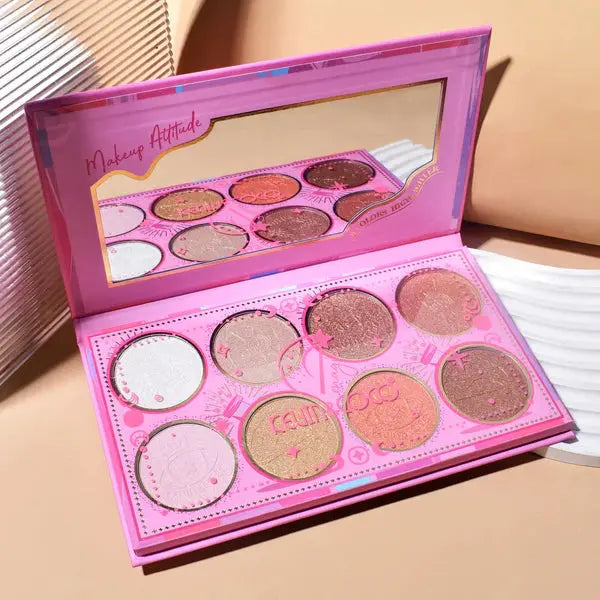 8-COLOR MAGIC SHINING HIGHLIGHTER PALETTE makeup