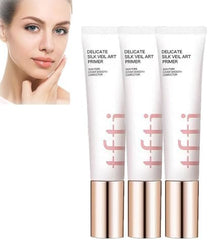 BAInuai Tfits Delicate Silk Veil Art Primer, Skin Pore Cover Smooth Corrector, Primer Concealer, Concealing Tone Up Primer, Oil Control Invisible Pore Primer Concealer Lazy Tone Up Cream (3 Pieces)
