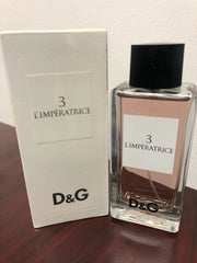 D & G 3 L'IMPERATRICE by DOLCE & GABBANA 3.3 FL oz / 100 ML EDT Spray Sealed Box