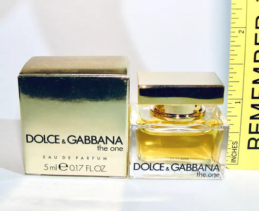 Dolce & Gabbana THE ONE mini Eau de Parfum perfume 5 ml .17 FL OZ TRAVEL