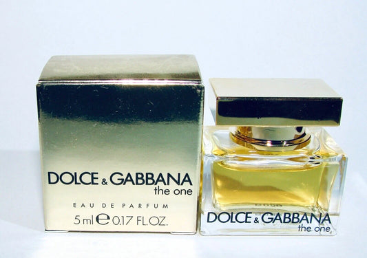 Dolce & Gabbana THE ONE mini Eau de Parfum perfume 5 ml .17 FL OZ TRAVEL