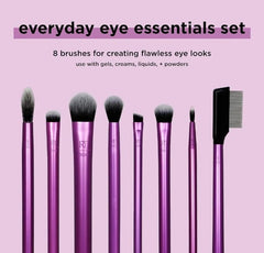 Real Techniques Makeup Brushes Everyday Eye Essentials 8-Piece Eyeshadow Set