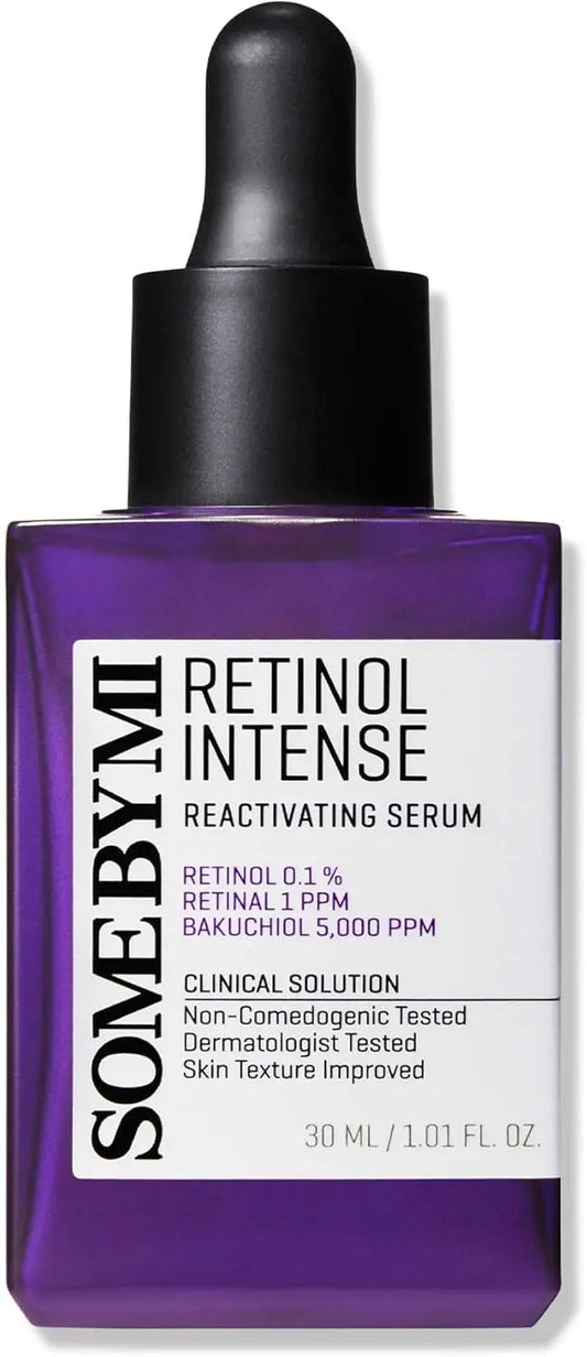 SOME BY MI Retinol Intense Reactivating Serum - 1.01Oz, 30ml - Mild 0.1% Retinol Serum for Anti-Aging and Glass Skin - Improvement of Post Acne Marks, Skin... serum