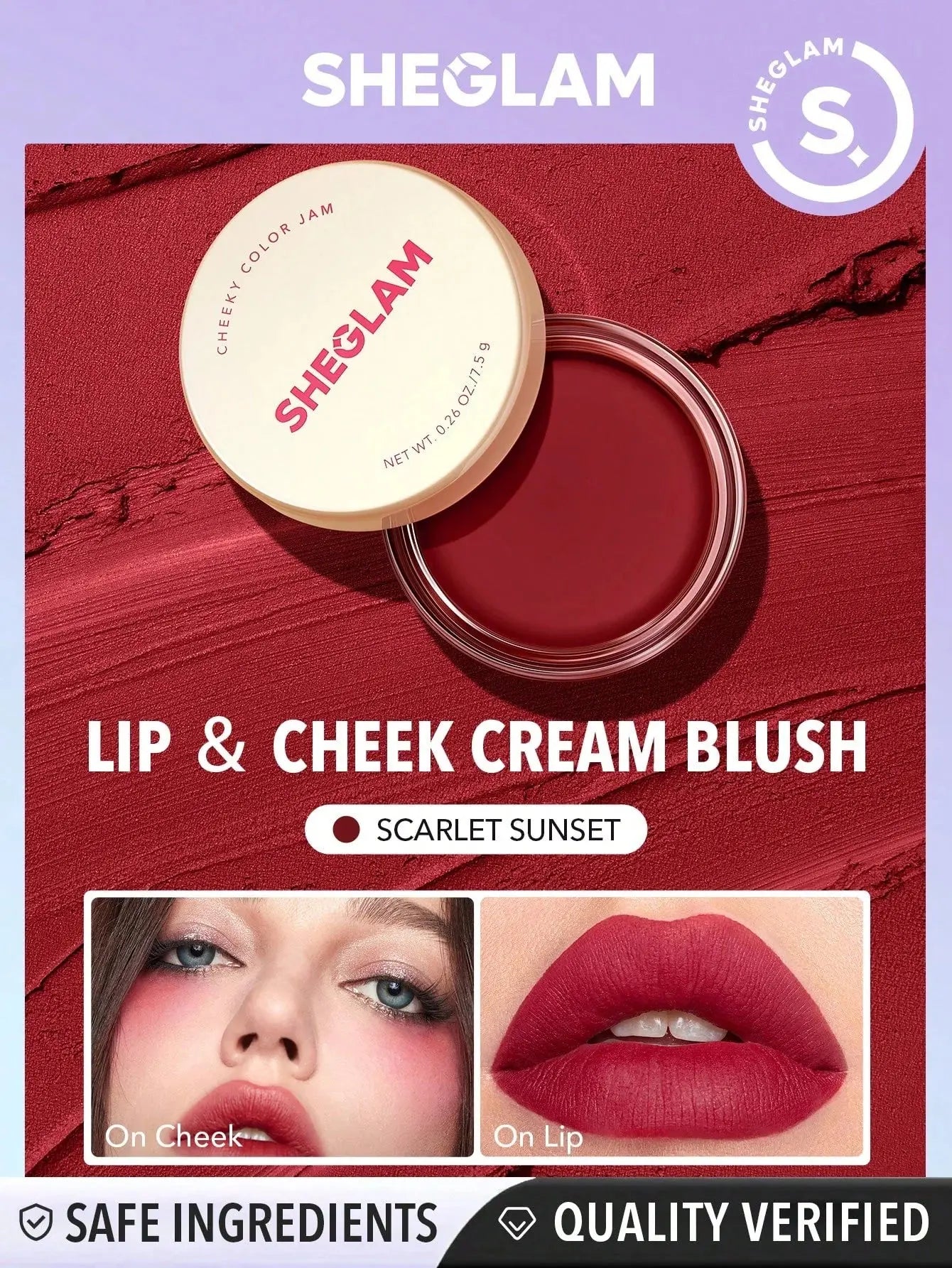 SHEGLAM Cheeky Color Jam β Cream Blush for Dewy, Natural Glow | 100% Original in Pakistan Clari