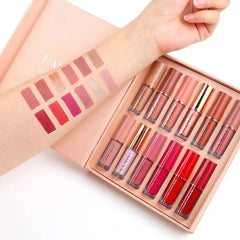 Handaiyan - Kiss-proof Lipstick 12 pcs set Clari