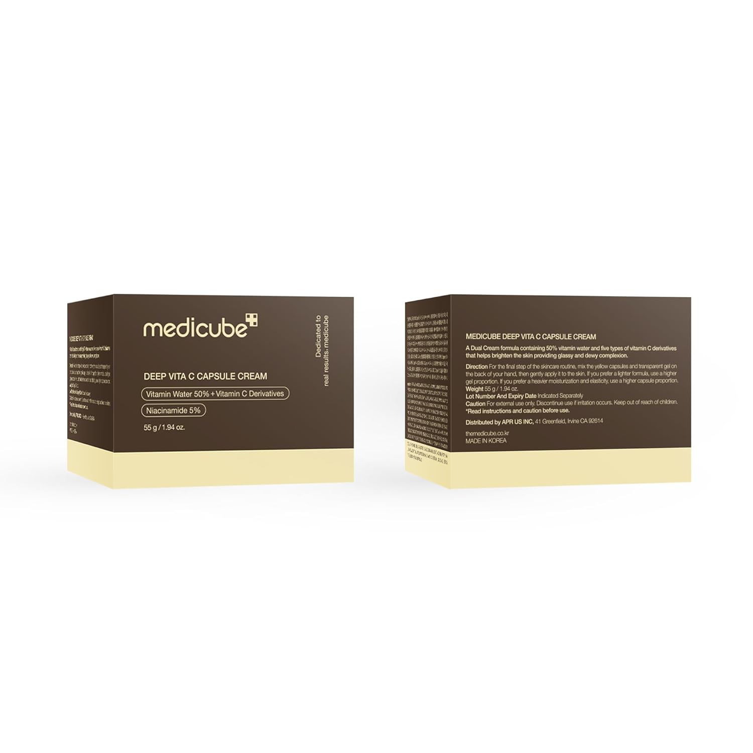 medicube Deep Vitamin C Golden Capsule Face Moisturizer - Liposome Capsules For Wrinkles, Skin Radiance - Transparent Gel for Glow Hydration - Korean Skin...