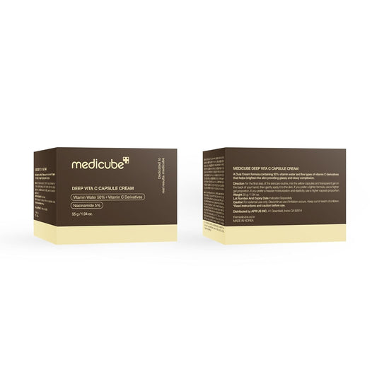 medicube Deep Vitamin C Golden Capsule Face Moisturizer - Liposome Capsules For Wrinkles, Skin Radiance - Transparent Gel for Glow Hydration - Korean Skin...