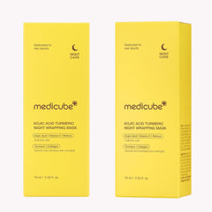 medicube Turmeric Overnight Wrapping Peel Off Mask - Nourishes dull, uneven skin with hydrolyzed collagen for glowing skin and improved elasticity. Korean...