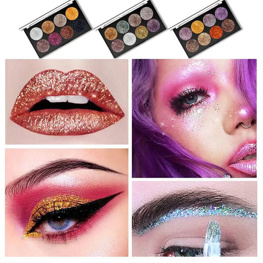 Miss Rose 8 Color Glitter Makeup Palette best seller