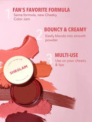SHEGLAM Cheeky Color Jam β Cream Blush for Dewy, Natural Glow | 100% Original in Pakistan Clari
