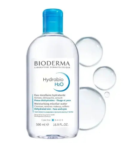 Bioderma-Hydrabio-H2O-Moisturizing-Micellar-Water-16.9-fl-oz-for-Hydrated-Skin Clari