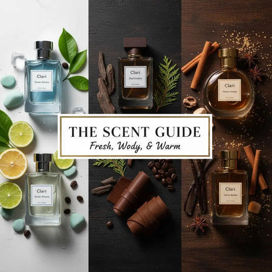 THE SCENT GUIDE Fresh, Wody, & Warm