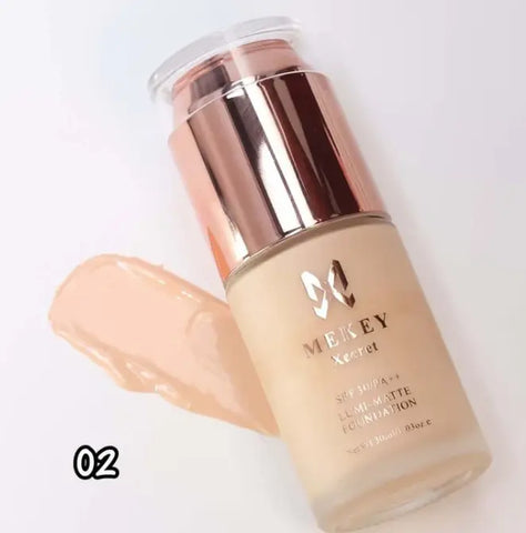 𝐌𝐞𝐤𝐞𝐲 𝐱𝐞𝐜𝐫𝐞𝐭 𝐋𝐮𝐦𝐢 𝐌𝐚𝐭𝐭𝐞 𝐅𝐨𝐮𝐧𝐝𝐚𝐭𝐢𝐨𝐧: Illuminate Your Skin In 4 Beautiful Shades - Shade # 02 Ivory makey xecret