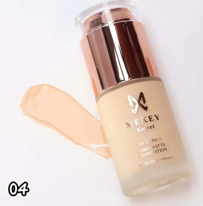 𝐌𝐞𝐤𝐞𝐲 𝐱𝐞𝐜𝐫𝐞𝐭 𝐋𝐮𝐦𝐢 𝐌𝐚𝐭𝐭𝐞 𝐅𝐨𝐮𝐧𝐝𝐚𝐭𝐢𝐨𝐧: Illuminate Your Skin In 4 Beautiful Shades - Shade # 04 Beige mekey xecret