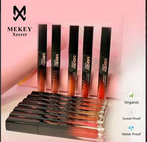 𝐌𝐞𝐤𝐞𝐲 𝐱𝐞𝐜𝐫𝐞𝐭 𝐕𝐞𝐥𝐯𝐞𝐭 𝐌𝐚𝐭𝐭𝐞 𝐋𝐢𝐩 𝐆𝐥𝐨𝐬𝐬: 12 Shades for Luxe Lips - Rich, Velvety, Versatile - Shade # 02 Dawn Rising mekey xecret