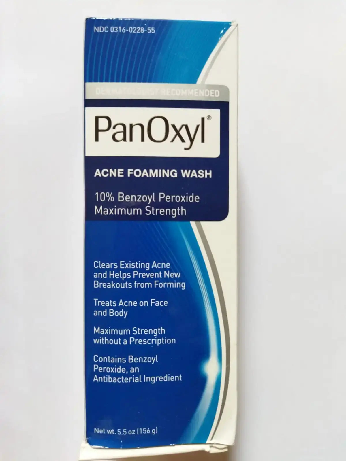 Panoxyl Acne Foaming Wash Benzoyl Peroxide 10% | 5.5 Oz / 156 G clari