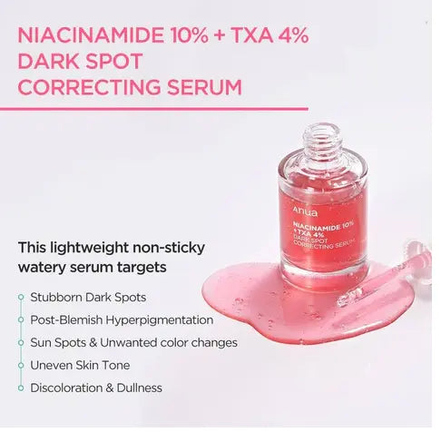 ANUA - NIACINAMIDE 10% + TXA 4% DARK SPOT serum 30 ml Clari