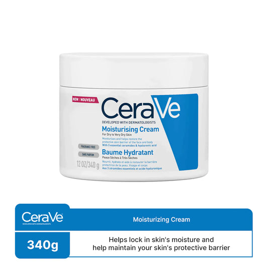 Cerave Moisturizing Cream  340gm +  Moisturizing Lotion 236 ml Clari