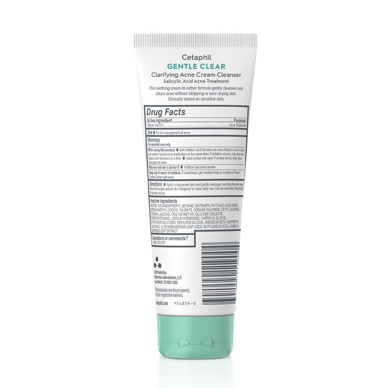Cetaphil Gentle Clear Clarifying Acne Cream Cleanser
