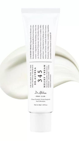 Dr Althea - Gentle Vegan Skincare 345 Relief Cream Featuring Hyaluronic Acid &amp; Rose Scent - 1.7 Fl Oz