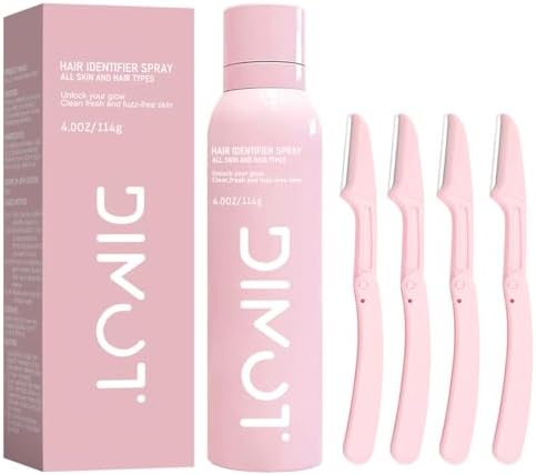 Hair Identifier Spray For Face Shaving, Dermaplaning Spray for Face and body, Quick-Dry Shaving Powder Spray for Men and Women, Dermaplane spray for All Skin Types, Skin Care, 4 fl oz