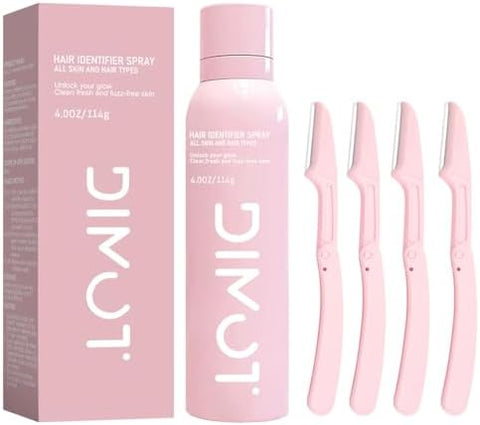 Hair Identifier Spray For Face Shaving, Dermaplaning Spray for Face and body, Quick-Dry Shaving Powder Spray for Men and Women, Dermaplane spray for All Skin Types, Skin Care, 4 fl oz