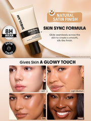 SHEGLAM Skin Sync Satin Foundation-Porcelain