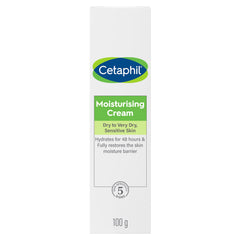 Cetaphil Moisturizing Cream, Face & Body Moisturizer for Men & Women, Dry to Very Dry Sensitive Skin, Unscented - 100g