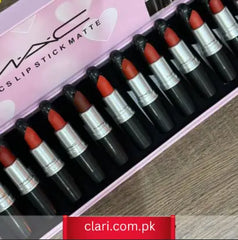 MAC 12 pcs Lipstick Matte set Clari