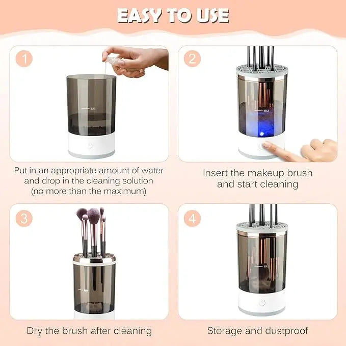 HouseQueen™-Electric Makeup Brush Cleaner Clari