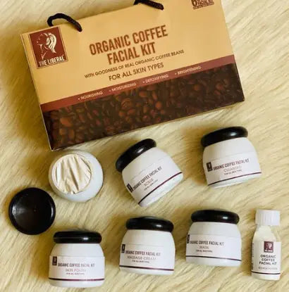 The Liberal 6 Steps Organic Coffee Facial Kit skin care