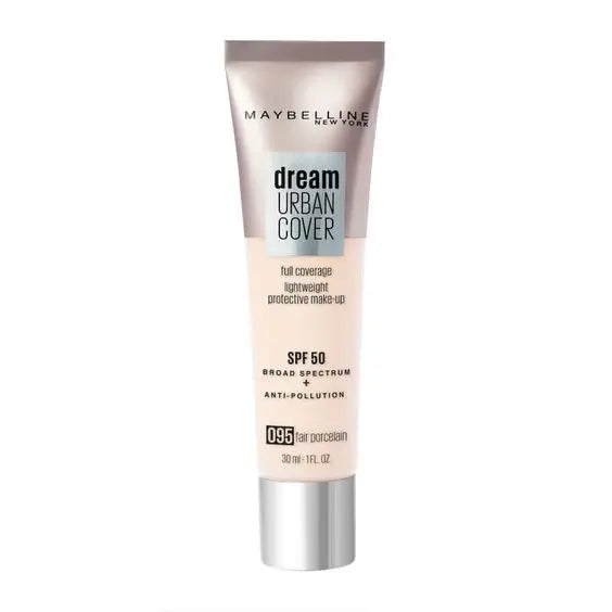 Maybelline Dream Urban Cover All-In-One Protective Makeup SPF 50-30ml cosmetics