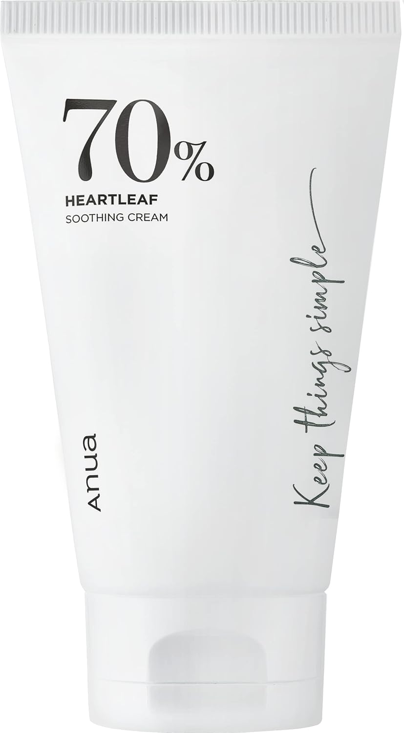 ANUA - Heartleaf 70% Soothing Cream 100ml (3.38oz) | Non-Sticky, soothing, heartleaf, for combination skin, moisturizing, CICA, panthenol