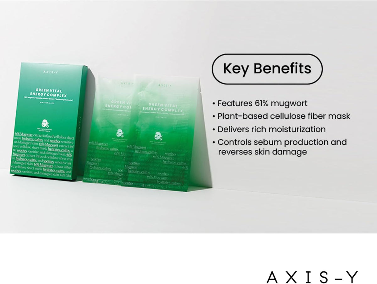 AXIS-Y Mugwort Green Vital Energy Complex Sheet Mask 27ml