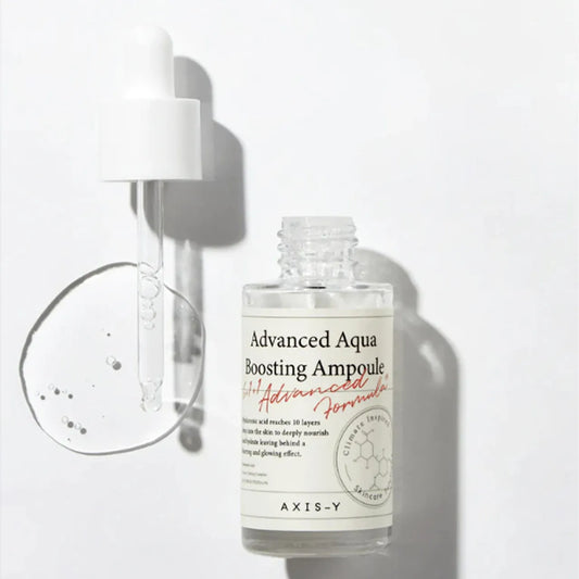 AXIS‑Y Advanced Aqua Boosting Ampoule – 30ml Deep Hydration &amp; Calming Support in a Lightweight Gel Serum