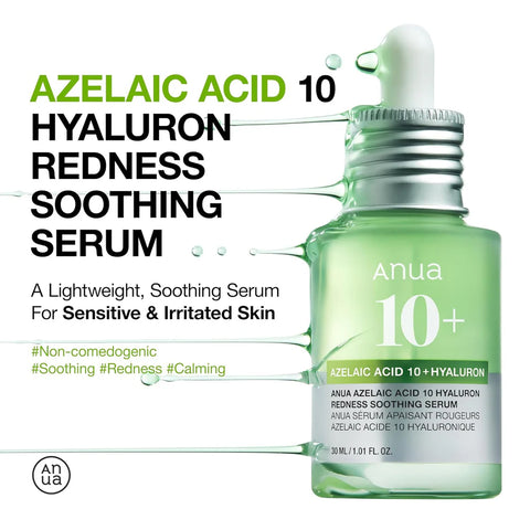 Anua Azelaic Acid 10 Hyaluron Redness Soothing Serum - 30ml