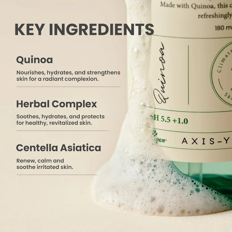 Axis-Y Quinoa One-Step Balanced Gel Cleanser | Buy in Pakistan - Clari