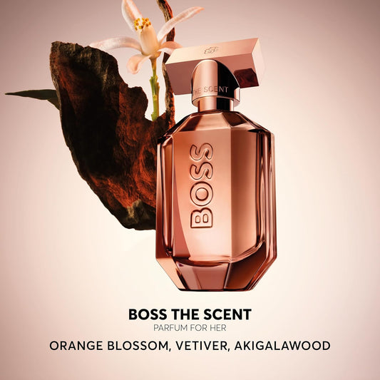 BOSS The Scent - Le Parfum for Her - Ambery Fragrance with Notes of Pink Peppercorn, Orange Blossom and Vetiver Akigalawood - High Longevity - 50ml