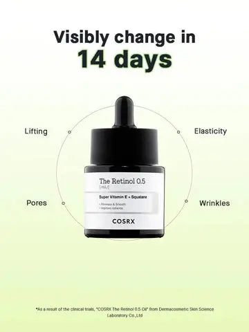 COSRX The Retinol 0.5 Oil 20ml – Anti-Aging Facial Oil for Fine Lines & Wrinkles | clari.com.pk Clari