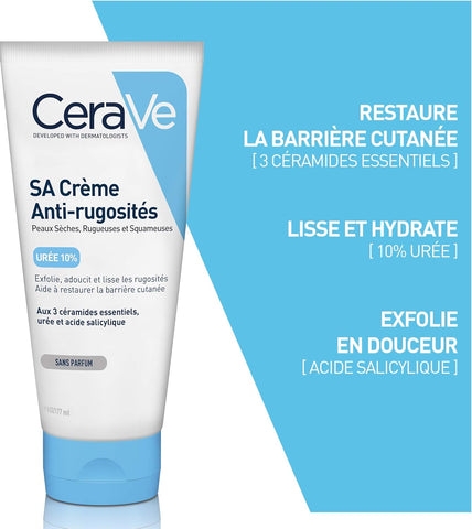 CeraVe SA Urea Smoothing Moisturising Cream for Dry Rough and Uneven Skin with Urea | Buy in Pakistan - Clari