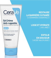 CeraVe SA Urea Smoothing Moisturising Cream for Dry, Rough and Uneven Skin with Urea, Salicylic Acid, Hyaluronic and 3 Essential Ceramides, 2 x 177 ml