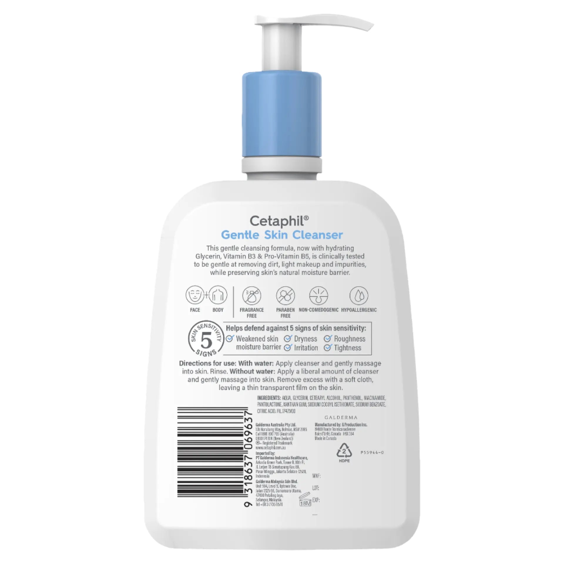 Cetaphil Gentle Skin Cleanser All Skin Type 500ml
