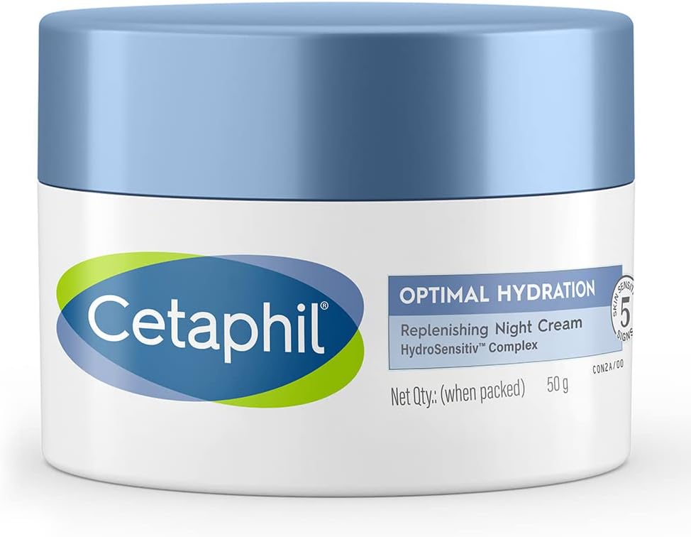 Cetaphil Optimal Hydration Replenishing Night Cream 50g Lightweight & Fast | Buy in Pakistan - Clari