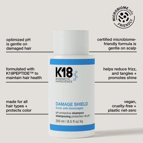 K18 DAMAGE SHIELD pH-d tasakaalustav shampoo 250ml