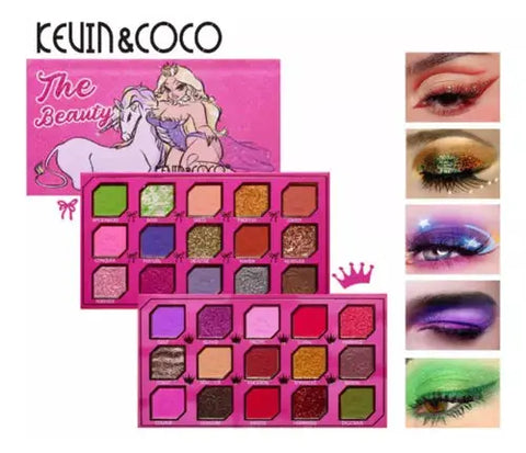 KEVIN AND COCO 30 EYESHADOW COLOURS makeup