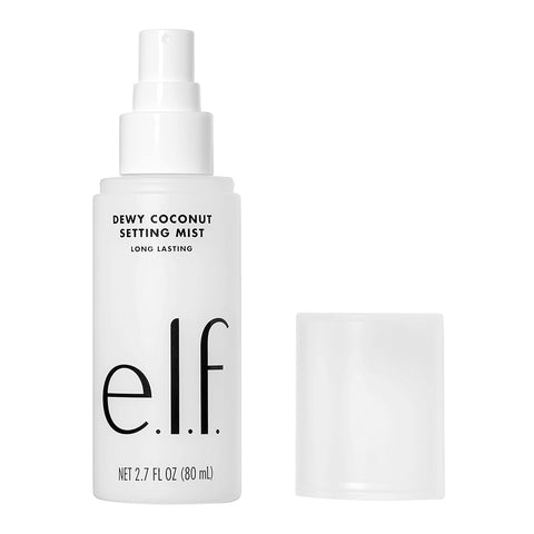 e.l.f. Dewy Coconut Setting Mist, Makeup Setting Spray for Hydration and Care of the Skin, with Green Tea, Vegan & Cruelty Free, 80 ml