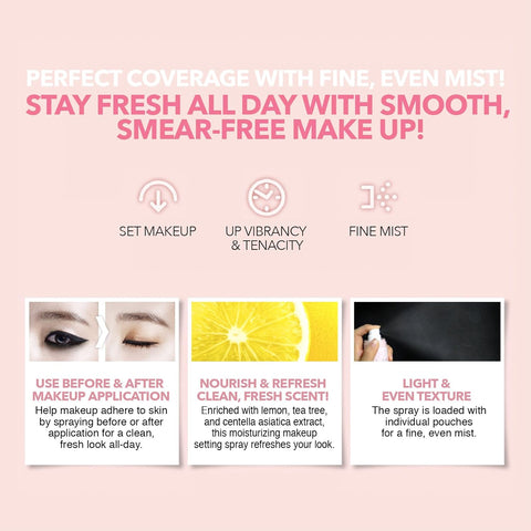 SO NATURAL ALL DAY TIGHT MAKE UP SETTING FIXER - Mist-type Spray long lasting | Buy in Pakistan - Clari