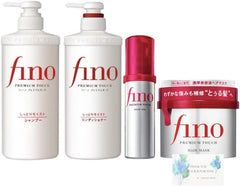 Fino Premium Touch Shampoo 550ml Conditioner 550ml Treatment Hair Pack Oil Set